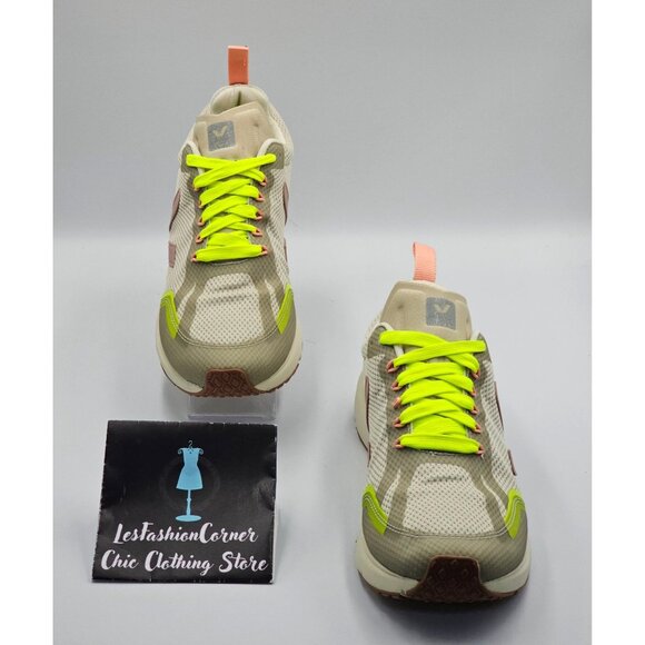 VEJA Women's Natural Babe Jaune Fluo Condor 2 Alveomesh  Running Shoes Sz 10 251 - Picture 3 of 16